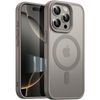 JETech iPhone 16 Pro 6.3 Inch Magnetic Case Camera Control Capture Button Compatible with MagSafe Translucent Matte Back Thin Shockproof Cover (Natural Titanium)