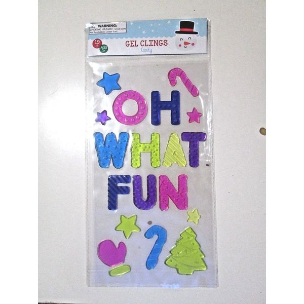 Lot fo 4 ( NEW)  - Window Gel Clings -  ( Total  Difference  4 pcs )