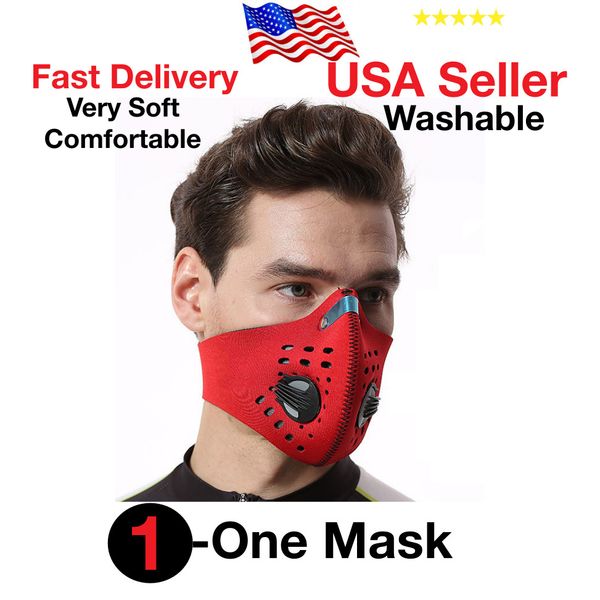 Face Mask , with pocket filter , Unisex, Mouth Mask , Washable, Reusable , Mask