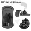 SUREWO 360° Rotating Backpack Strap Mount, Quick Clip Mount with Extended Frame Compatible with DJI Osmo Pocket 3