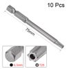 sourcing map 10 Pcs 1/4" Hex Shank T25 Magnetic Security Torx Screwdriver Bits 75mm Length