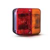 Maypole 12V Square Combination Lamp, 4 Function Stop; Tail; Indicator; Number Plate, Trailer Lighting