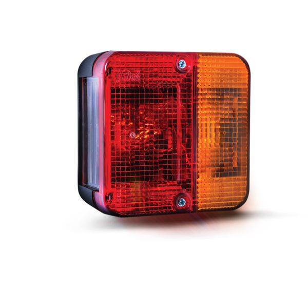 Maypole 12V Square Combination Lamp, 4 Function Stop; Tail; Indicator; Number Plate, Trailer Lighting