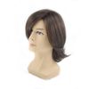 Men's Fashion Medium Style Wig (Dark Brown)
