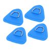 A ABSOPRO 4pcs D Ring Patch PVC Stainless Steel Triangle Shape Blue for Kayak Item Replacement