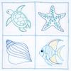 Jack Dempsey Needle Art Beach 18" Quilt Blocks