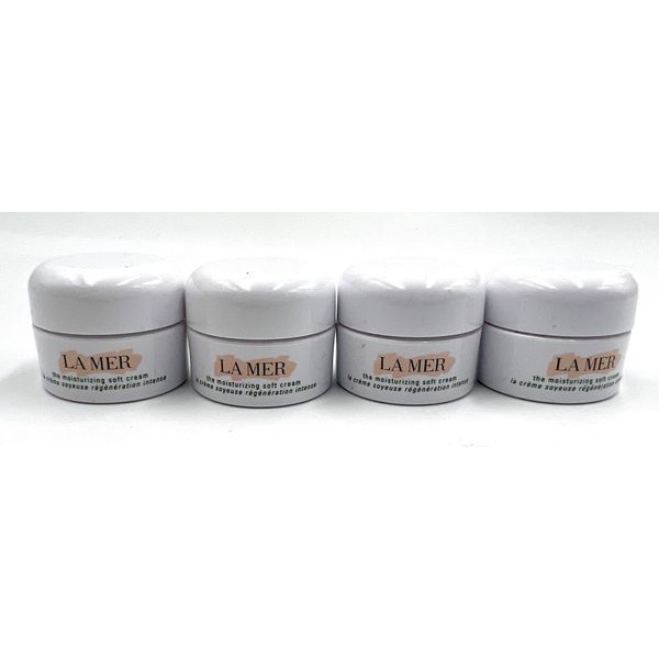 4 x La mer the moisturizing SOFT cream  3.5ml*4=14 ml / 0.48 oz ~ Fresh