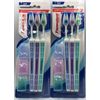 2PC Pepsodent Complete Care Multi Pack W/ Cover~ 6 TTL Toothbrushes~Soft Bristle