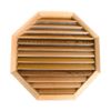 Miller Shingle Octagon Clear Cedar Vent, Flush Mount - 24 inch x 24 inch