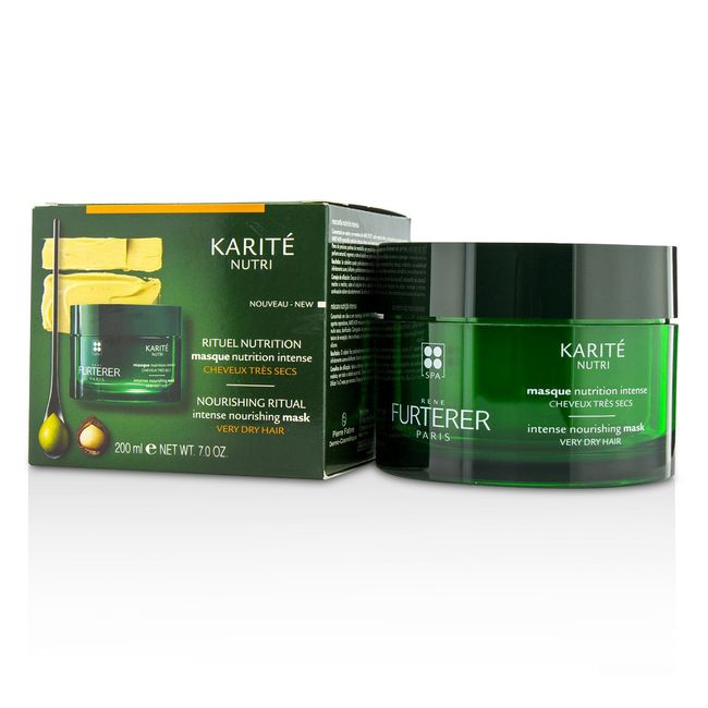 Rene Furterer KARITE NUTRI Intense Nourishing Mask, Very Dry Damaged Hair, Shea Oil, Shea Butter, 6.9 oz.