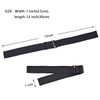 10 Pcs Black Adjustable Elastic Bands Adjustable Straps for Making Wig Cap Accessories (1 x 12 Inch)