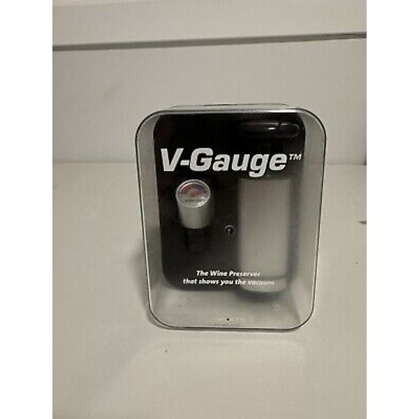 V-Gauge Wine Preserver Vacuum Pump Stopper.  Removes Air From Bottle.  NEW