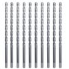 10Pcs 3/16" x 5-1/2" Masonry Drill Bits Carbide Tipped Tapcon Half Flat Shank 