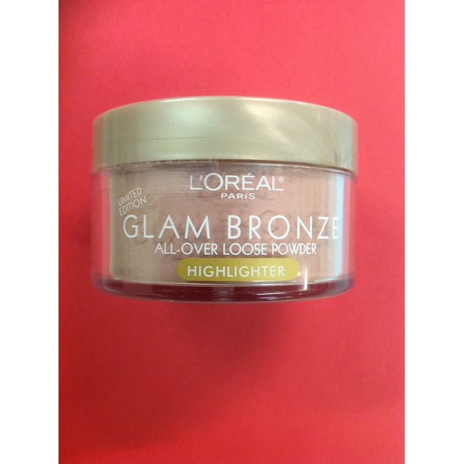 L'OREAL GLAM BRONZE ALL OVER LOOSE POWDER HIGHLIGHTER ROSE DUSK NEW.