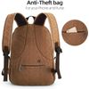 Muzee Canvas Backpack Lightweight Travel Daypack Student Rucksack Laptop Backpack