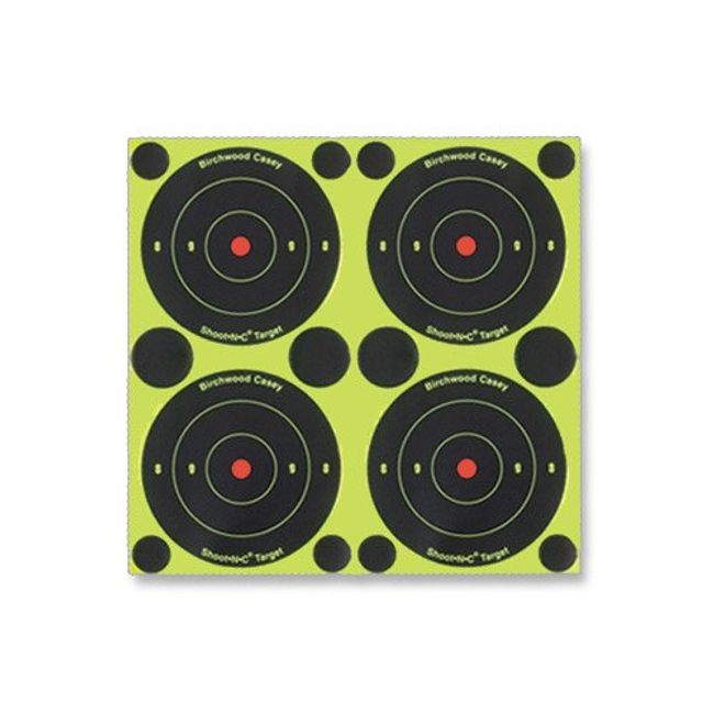 Birchwood Casey Shoot-N-C 3-Inch Round Bull's-Eye Target (Pack of 12)