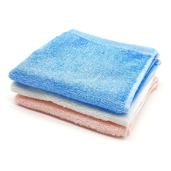 ALLY-MAGIC Face Cloths 3 Pack Flannel Face Cloth 10 x 10 inch Soft Bamboo Wash Cloths Reusable Face Towels for Woman Kids Adult Spa Sport Beauty Routine Y8DSXFJ