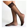 Boots Glossy Knee High Black Wide Fit 3s