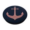 Light Pink Anchor nautical design On Dark Blue PopSockets Adhesive PopGrip