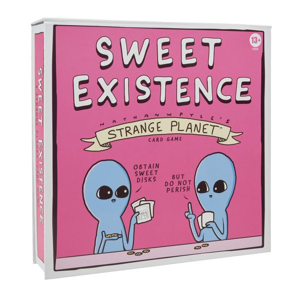 Hasbro Gaming Sweet Existence, A Strange Planet Family-Friendly Party Card Game Inspired By The Webcomic And Books By Nathan W. Pyle, Ages 13 And Up