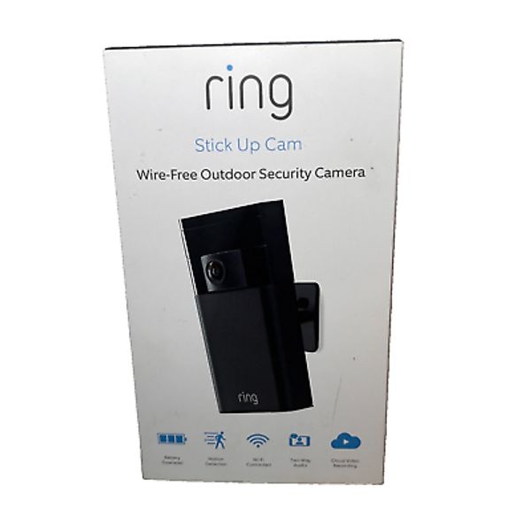 Ring STICK UP CAM Wireless Wire-Free Outdoor Security Camera In Box Tested Works