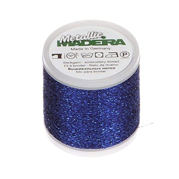 Madeira 200 m Metallic Thread, Blue