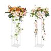 2PCS 31.5inch Tall Wedding Column Flower Stand Display Rack Acrylic
