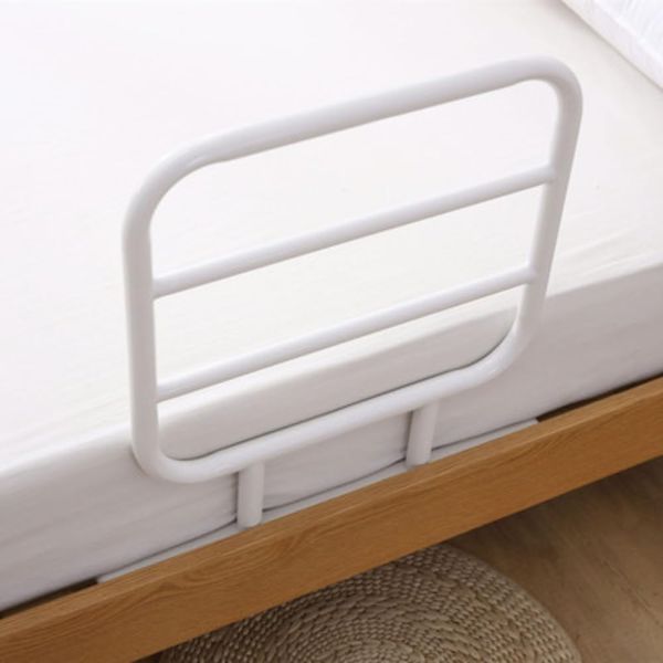 Bed Guard Rail, Bed Arm, Bedrail, Bedside Nursing Handrail, Standing Aid, Anti-tip, Bed Lying Aid, Easy Installation, Elderly and Pregnant Women Standing Aid Frame, Anti-tip Bedside Handrail for Kids (White)