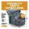 Plasticplace 95-96 Gallon Garbage Can Liners │ 2 Mil │ Black Heavy Duty