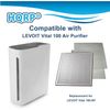 2-Pack HQRP Vital 100 Replacement Filter for LEVOIT 100 Air Purifier 100-RF Part