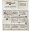 4 Amarr Cascade Replacement Insert for Short Panel Golden Oak Amarr Garage Doors