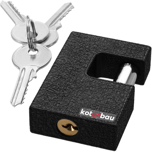 KOTARBAU 5907465941020 Padlock, Black, 70 mm