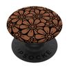 Sunflower Flower Pattern Saddle Brown Floral PopSockets Swappable PopGrip