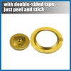 A ABSOPRO Car Engine Start Stop Button Cover Trim Sticker Kit Gold Tone Item Replacement