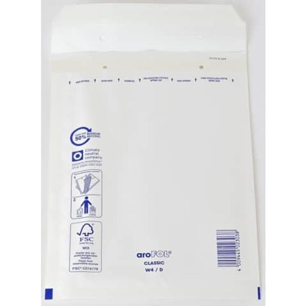 Arofol® Bubble Lined Padded Envelope Postal Bags Size 4 180mm x 265mm (50)