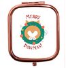 Flox Creative Rose Gold Square Compact Mirror Merry Pawmas