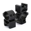 dophee 1" 25.4mm Ring Scope Mount + Same Base Extend Picatinny 20mm Rail 2 in 1