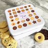 Fingerprint Designs Personalised Square Assorted Auntie's Biscuit Hands Off Cake Tin