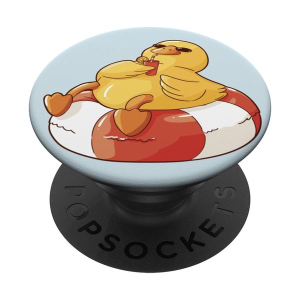 Holiday Rubber Duck In A Floating Tire PopSockets Swappable PopGrip