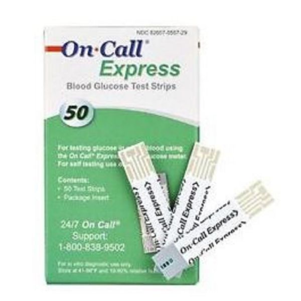 On Call Express Blood Glucose Test Strips Bundle Deal (300)