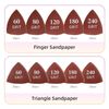 206Pcs Oscillating Tool Detail Sanding Pads Kit 2Pcs Triangle Sanding Pads 2Pc