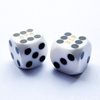 Bescon Professional Precision Dice Round Corner 5/8" (16mm) with Random Serial Number, Precision Cut Dice 16MM Solid White, 2pcs Set