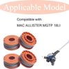 Qingriver 2 Piece Strimmer Spool,Compatible with Mac Allister MGTP18Li,Replacement Strimmer Spools,Line Replacement Spools Weed Eater,1.65mm
