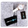 Alienwork Women's Watch Rose Gold Leather Strap White Ultra-Thin Elegant