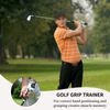 SUBORAWOS Golf Grip Trainer, Swing Trainer, Training Aid Posture Correction Practice Alignment, Right & Left Hand Practice Assistant for Beginner (Grey)
