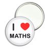 I Love Maths - 77mm Round Compact Mirror