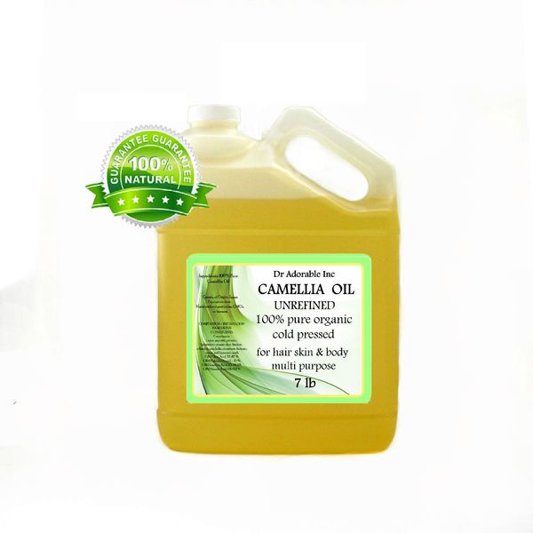 7 Lb 100% UNREFINED CAMELLIA SEED OIL by DR.ADORABLE ORGANIC 100% PURE VIRGIN