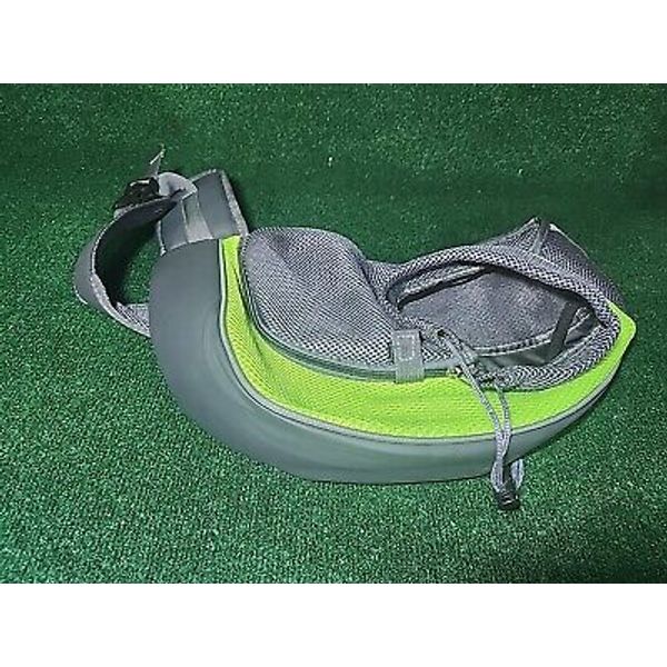 Green/Gray Soft Mesh Pet Carrier Small Dog, Cat, R Tote Sling Bag.