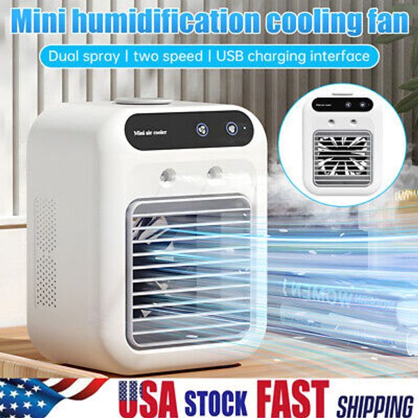 Air Cooler Fan Portable Mini Air Conditioner USB Personal Desktop Cooling Fan US