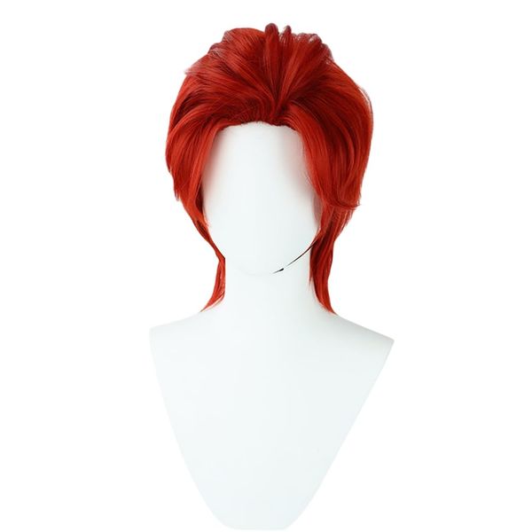 Cosplay Wig Wig Anime Heat Resistant Costume Accessory Party Event School Festival Halloween Costume Net Included (Shanks - B)